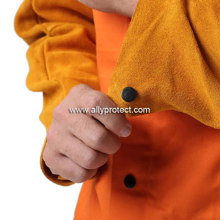 AP-9107 金黃色連臂皮手袖