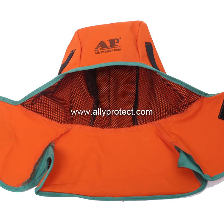 AP-6671 橙紅色阻燃布全護(hù)式焊帽