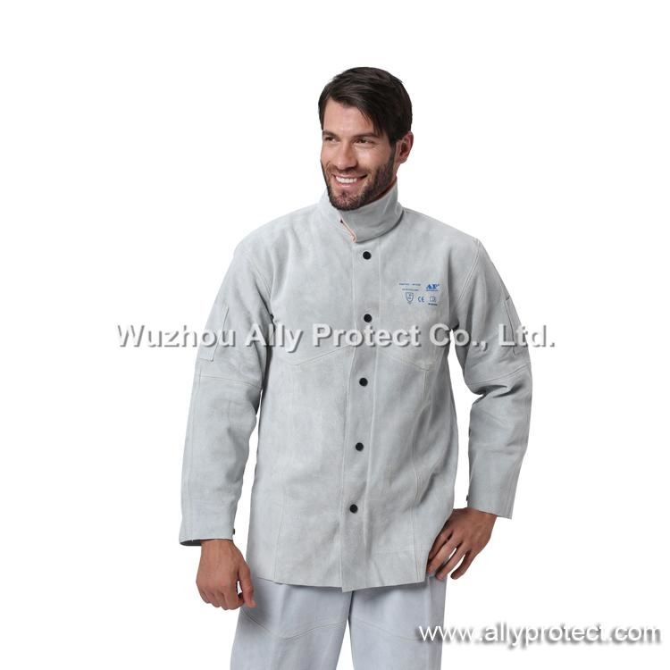 AP-3130 Gray Leather Welding Jacket