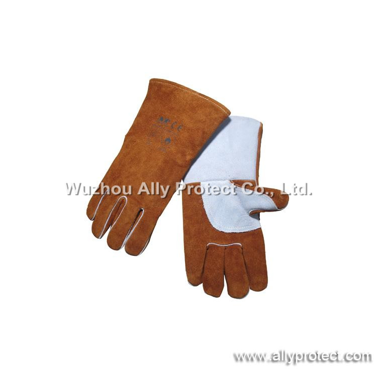 AP-2600 Deluxe Coffee Leather Welding Gloves
